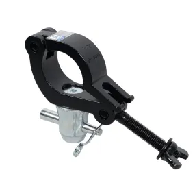 ProX T-C15-BLK Aluminum Side Entry M10 Clamp with Reversed Elbow Half Conical for 2" Truss Tube Capacity 661 lbs Black Finish