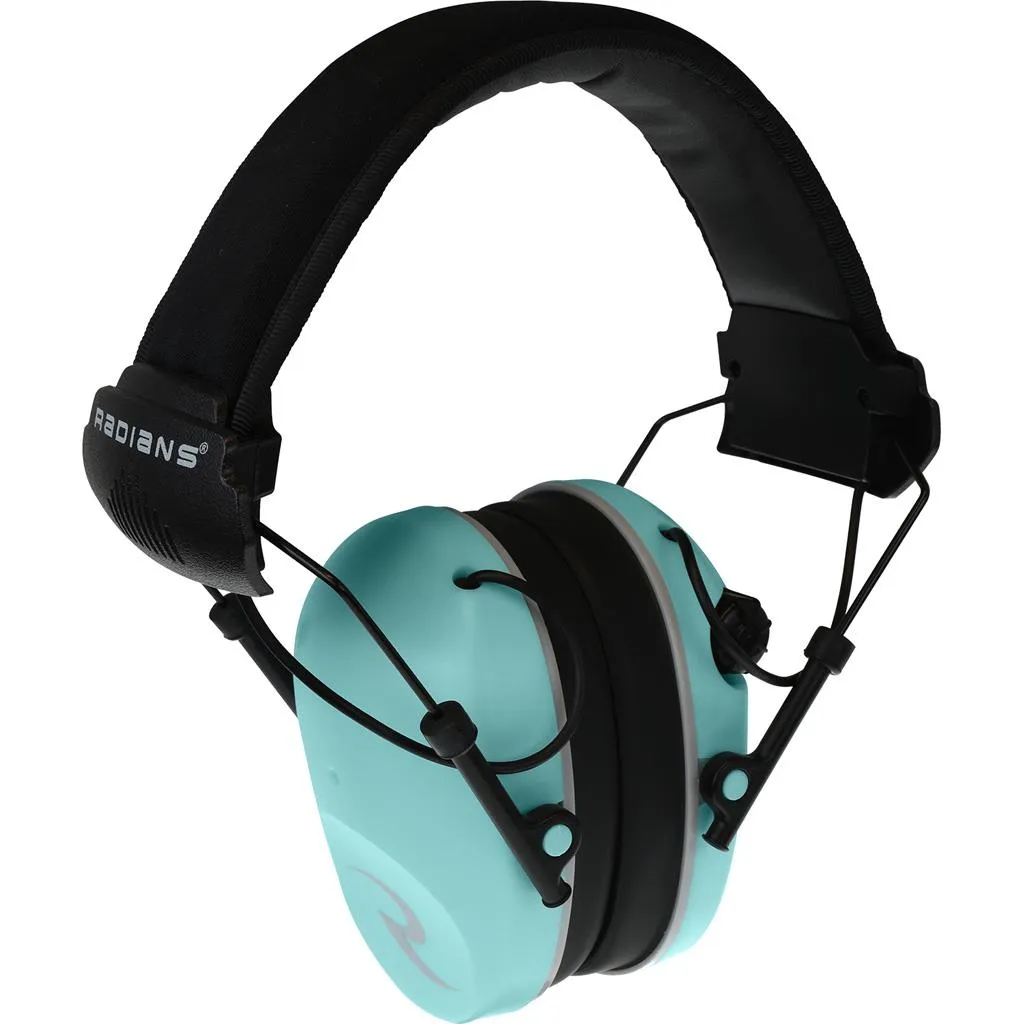 Radians R3200 Dual Mic Electronic Earmuff Aqua/Gray