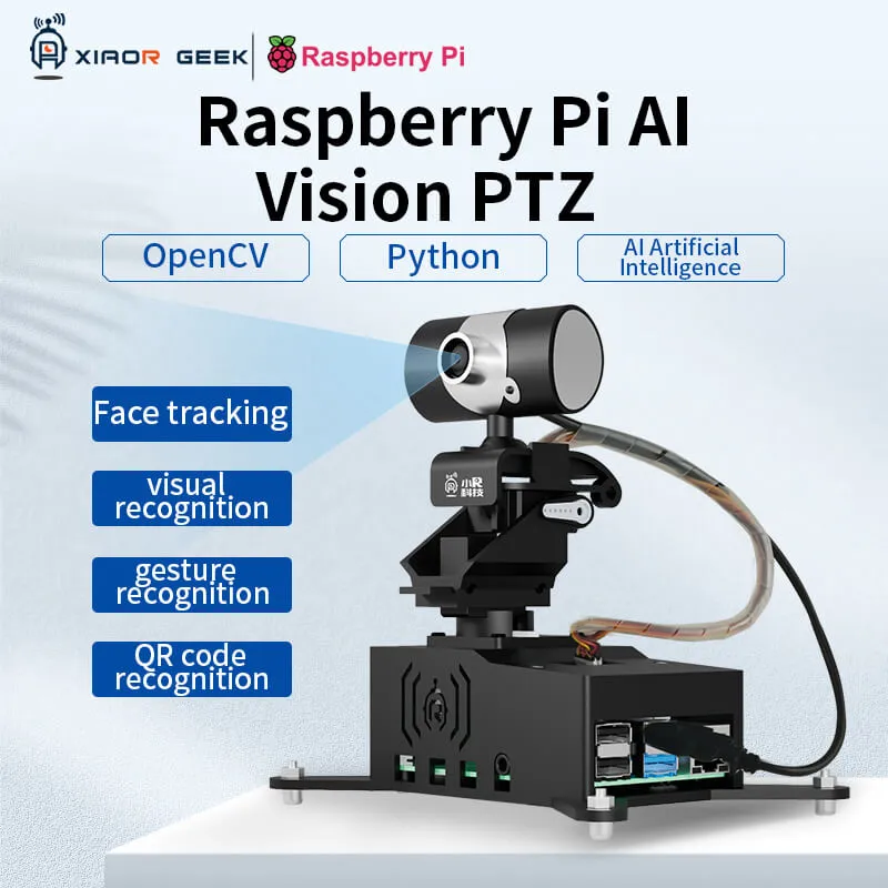 Raspberry Pi4B OpenCV Visual Smart robot gimbal/PTZ Development Kits