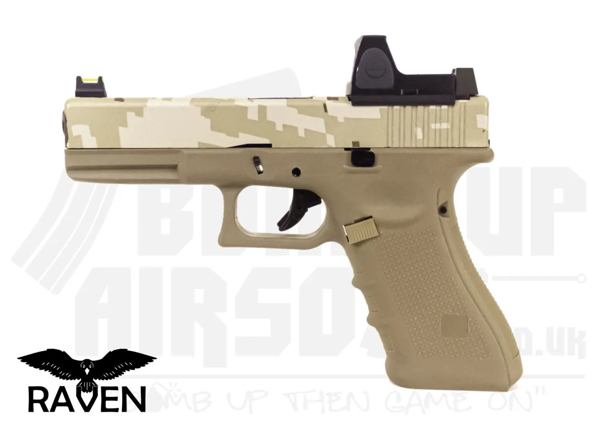 Raven EU17 With BDS GBB Airsoft Pistol - Digi/Tan