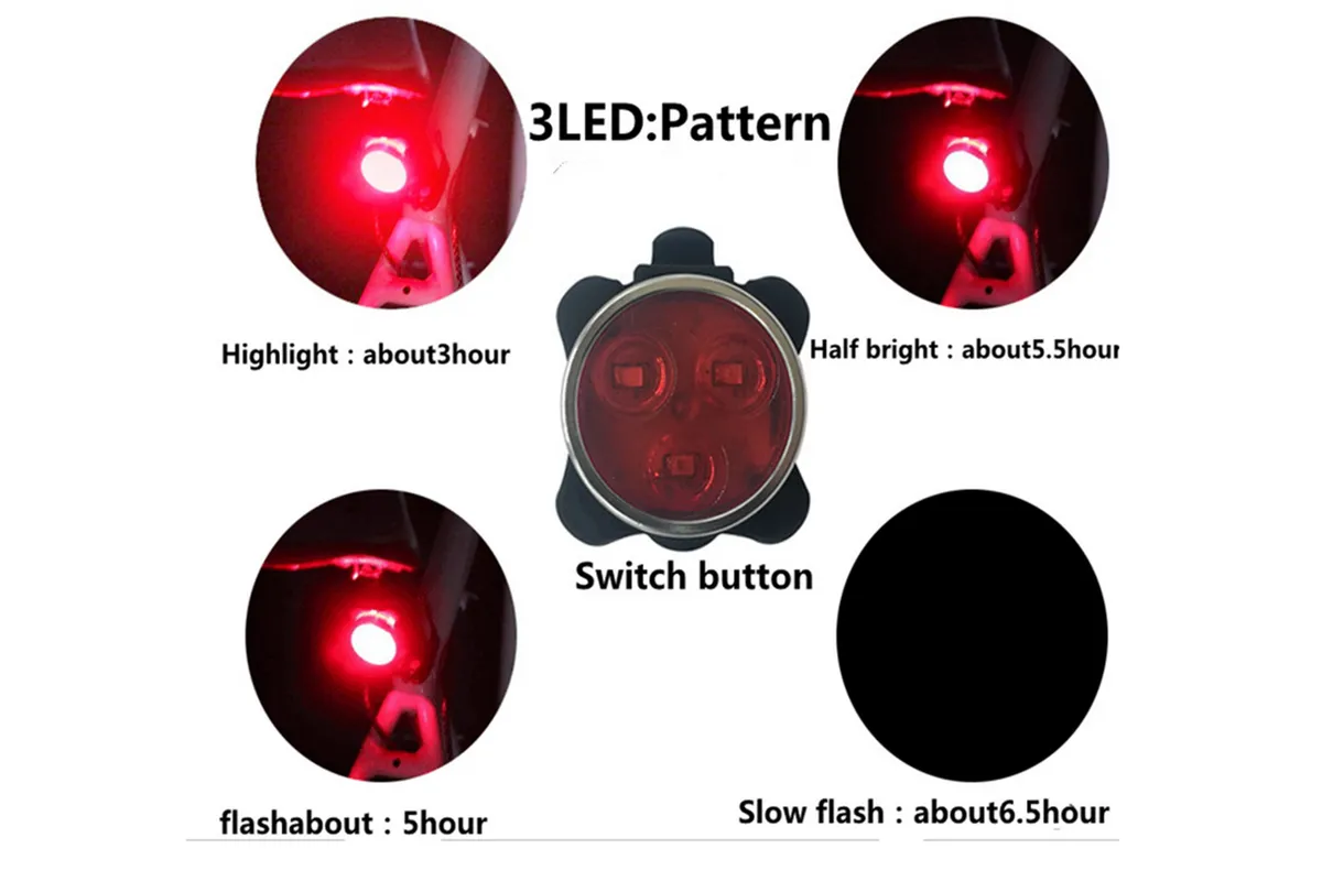 Rechargeable Bike Light Set, Super Bright LED Bicycle Lights Front and Rear, 4 Light Mode Options, 650mah Lithium Battery, Bike Headlight, Waterproof