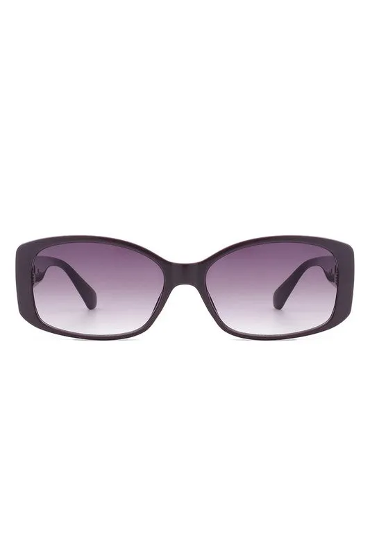 Rectangular Narrow Fashion Square Sunglasses