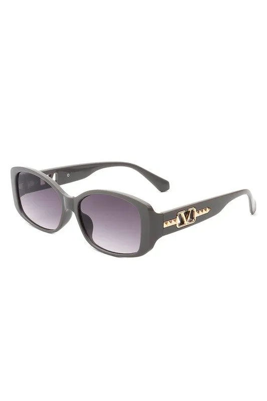 Rectangular Narrow Fashion Square Sunglasses