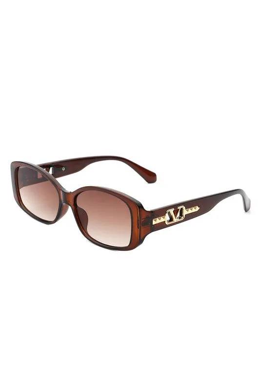 Rectangular Narrow Fashion Square Sunglasses