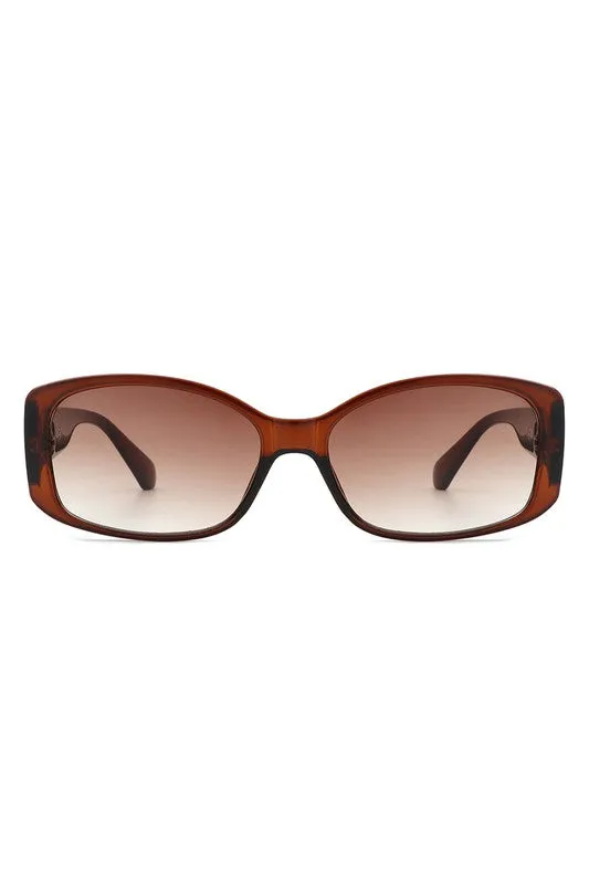 Rectangular Narrow Fashion Square Sunglasses