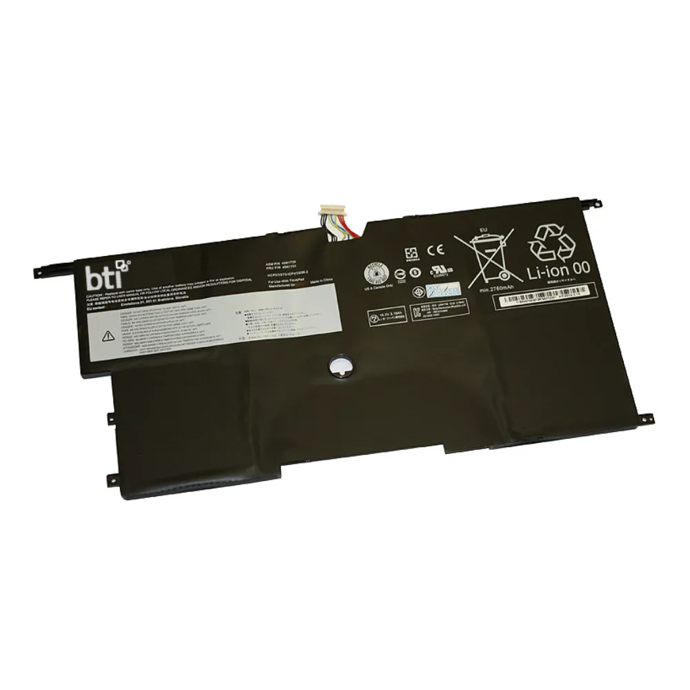 Replacement Battery For Lenovo Thinkpad X1 Carbon 2Nd Gen Replacing Oem Part Numbers 45N1700 45N1701 45N1702 45N1703// 15V 2880Mah