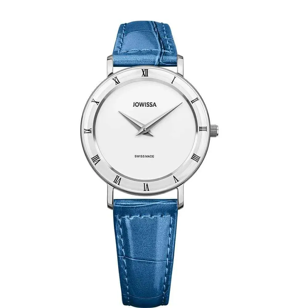 Roma Swiss Ladies Watch Steel White Blue Color Palette J2.275.M