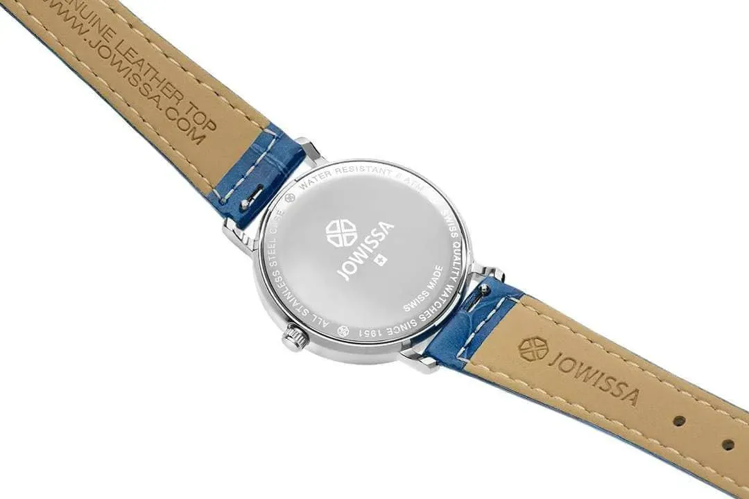 Roma Swiss Ladies Watch Steel White Blue Color Palette J2.275.M