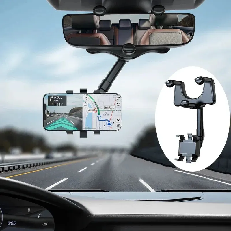 Rotatable Car Phone Holder Rearview Mirror Driving Recorder Bracket DVR/GPS Mobile Phone Support Car Mobile Phone Holder