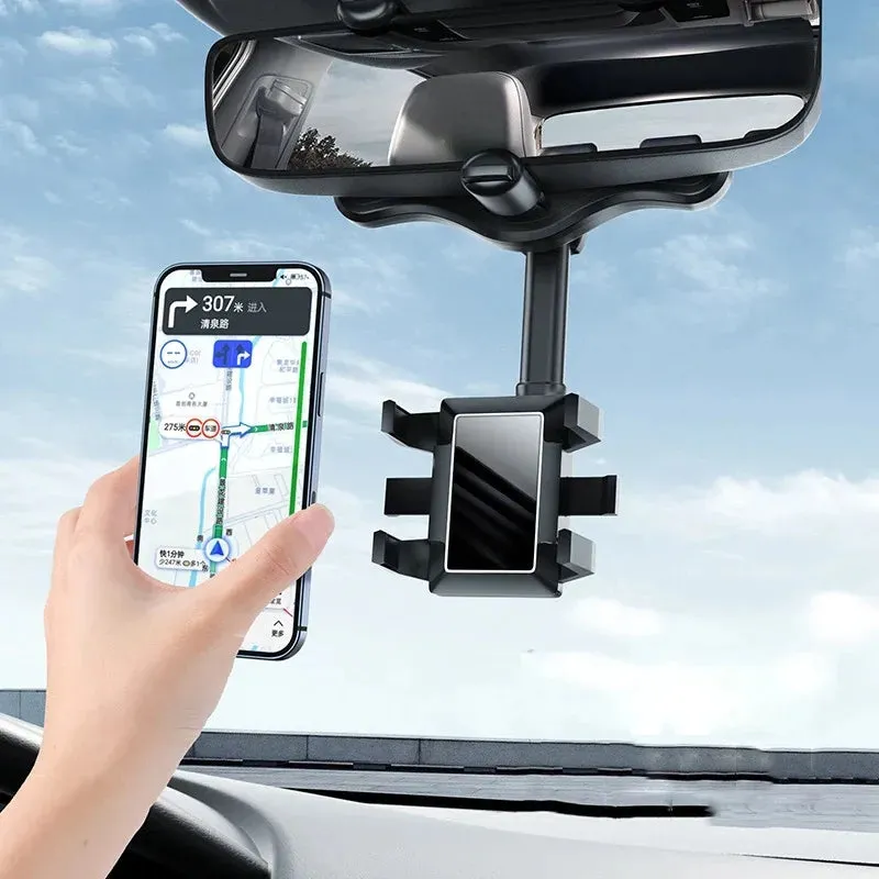 Rotatable Car Phone Holder Rearview Mirror Driving Recorder Bracket DVR/GPS Mobile Phone Support Car Mobile Phone Holder