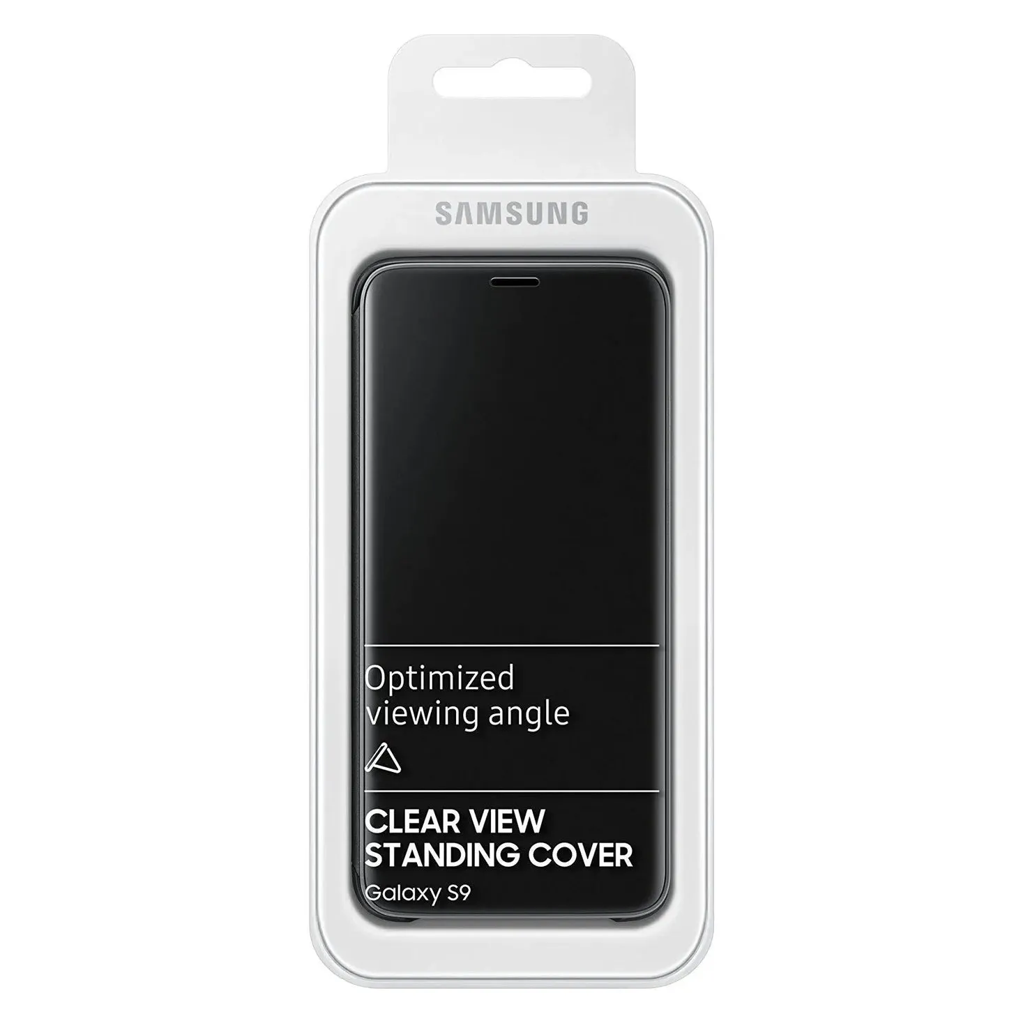 Samsung Galaxy S9 Clear View Standing Case Cover Black