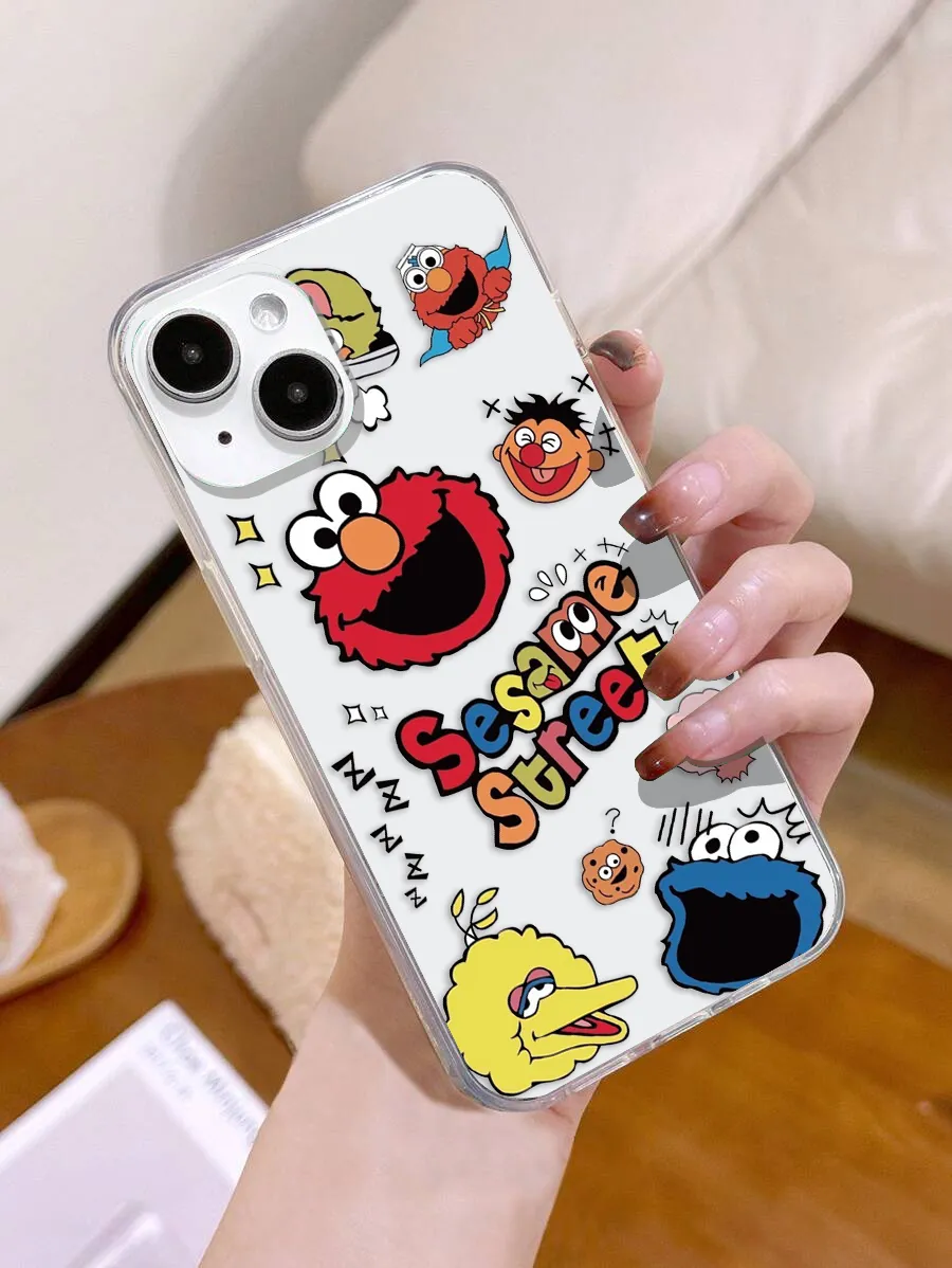 Sesame Street Cartoon Clear Silicon Cover