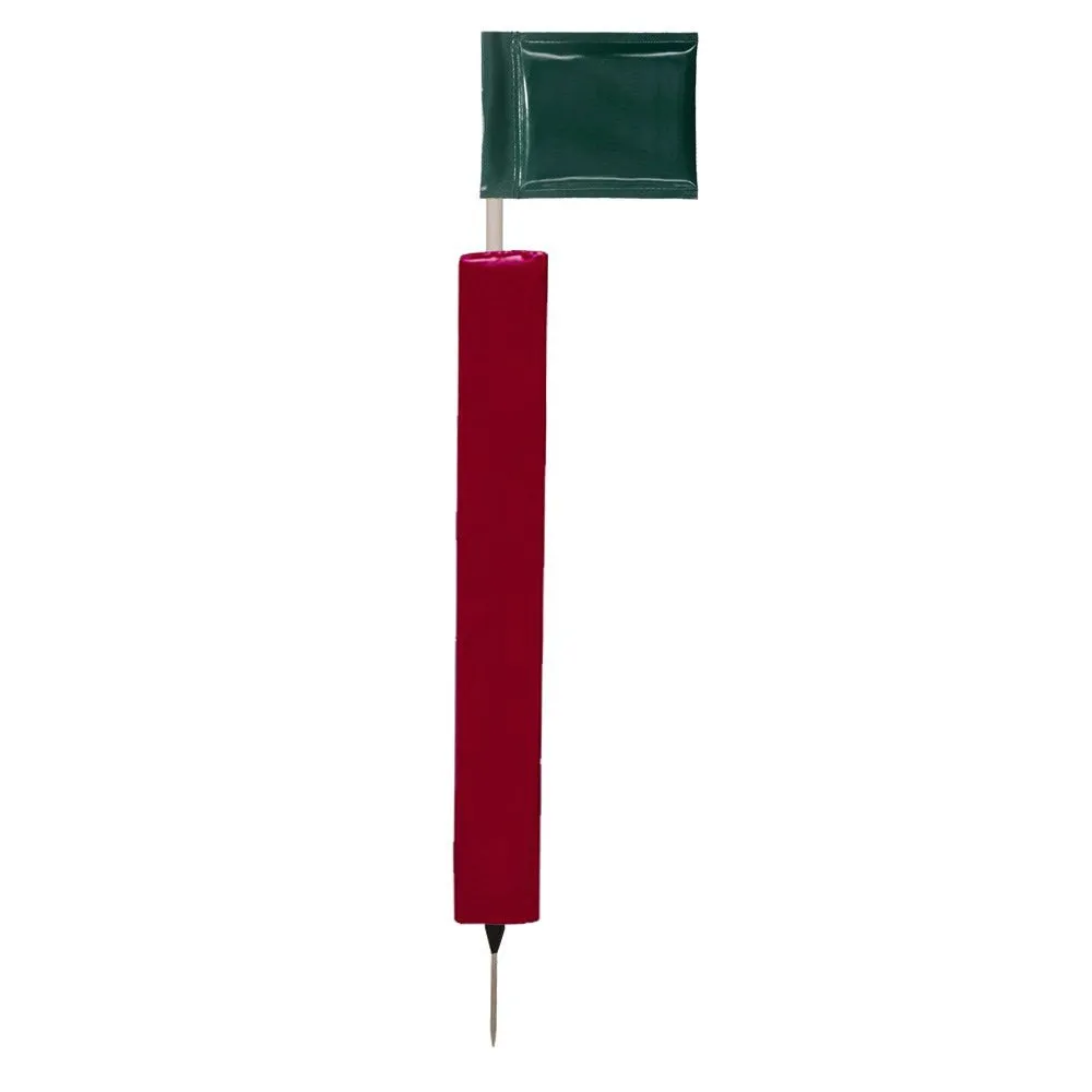 Sideline Pole with Club Colour Flags and Protectors