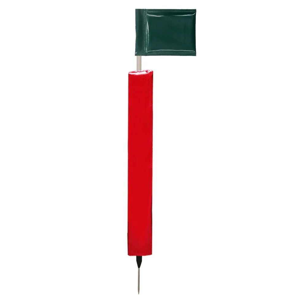 Sideline Pole with Club Colour Flags and Protectors