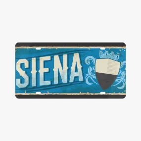 Siena License Plate Italian Style