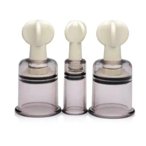 Size Matters Clear 3-piece Clitoral and Nipple Sucker Set