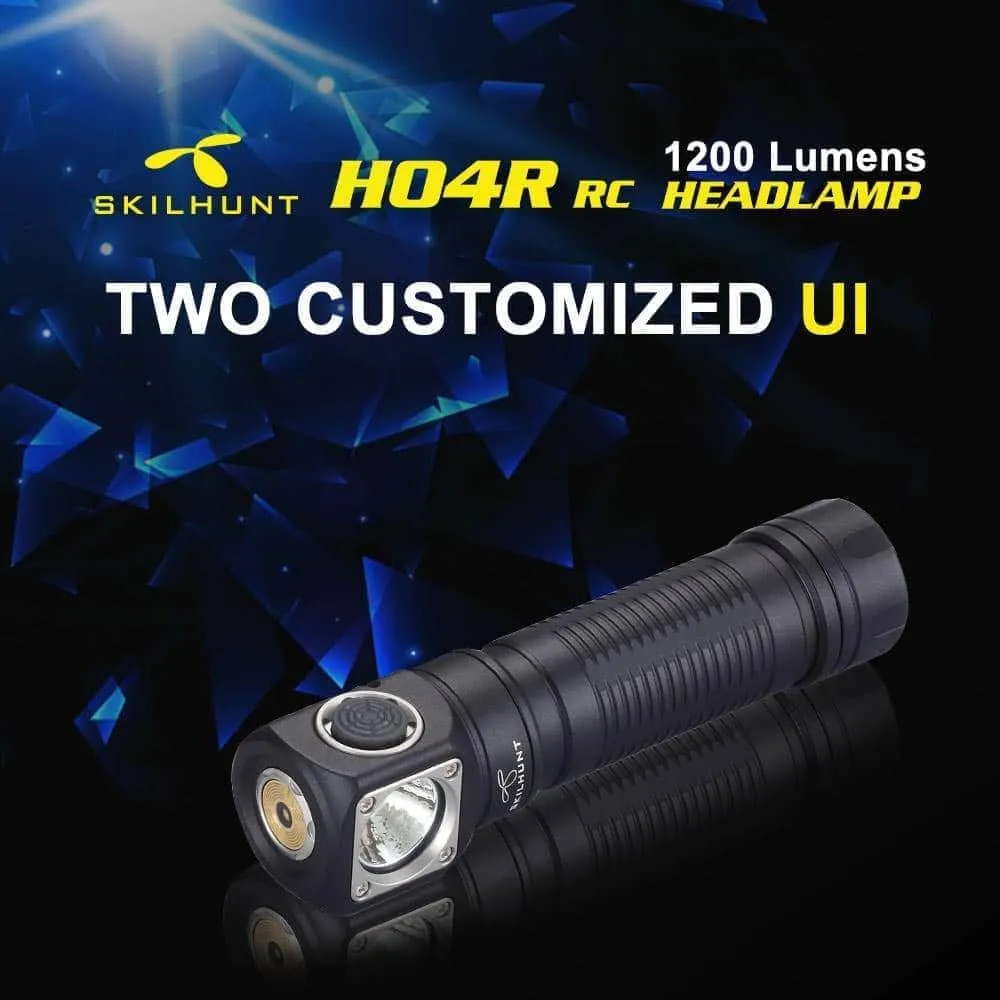 Skilhunt H04R RC High-CRI 5000k USB Magnetic Rechargeable LED Headlamp