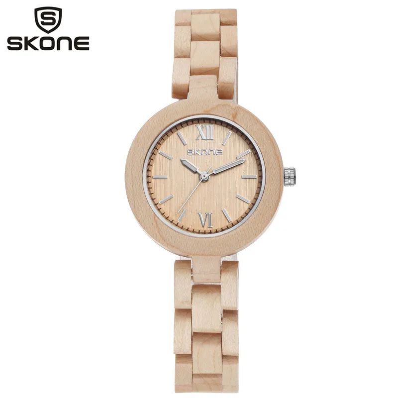 SKONE Women's Fashion or Casual Wooden Watch