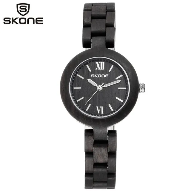 SKONE Women's Fashion or Casual Wooden Watch