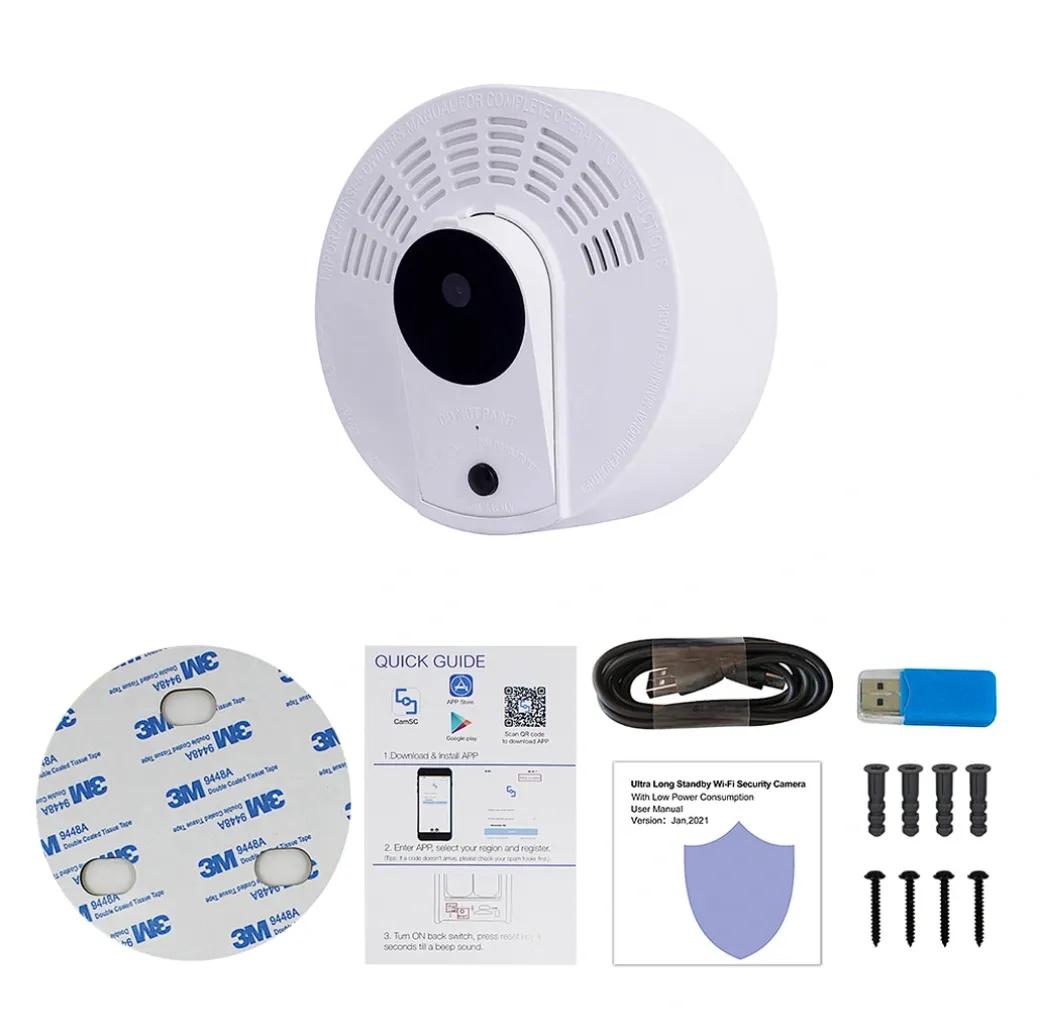 Smoke Detector Hidden Surveillance Camera