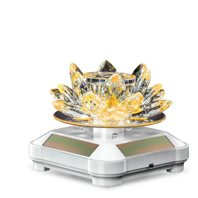 Solar Lotus Crystal Car Freshener