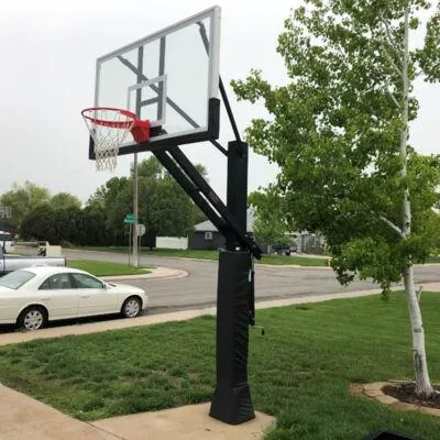 Stainless Olympian™ Arena Adjustable Basketball Goal