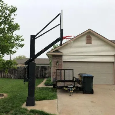 Stainless Olympian™ Arena Adjustable Basketball Goal