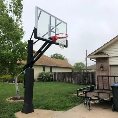 Stainless Olympian™ Arena Adjustable Basketball Goal