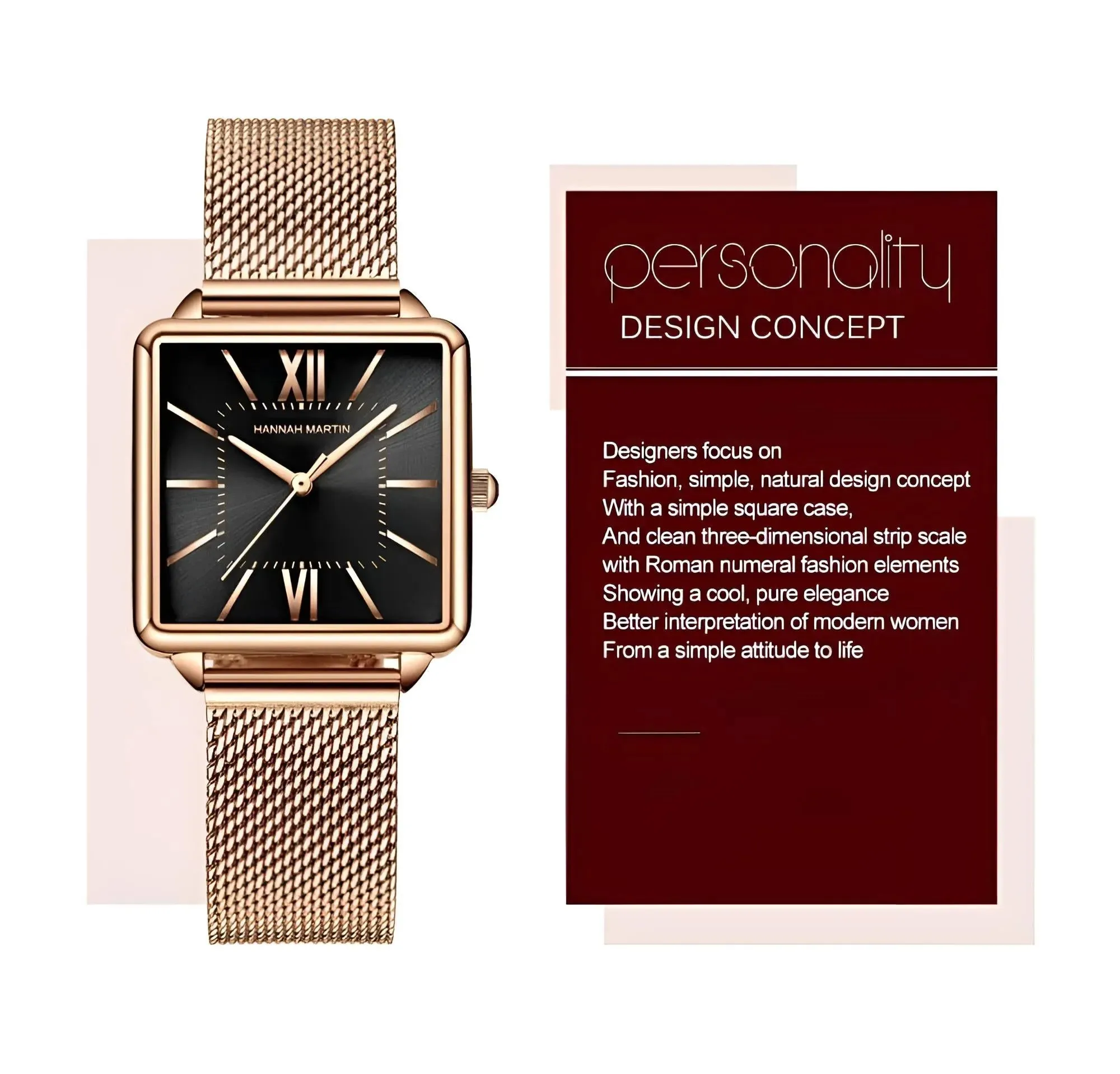 Stainless Steel Fashion Watch For Women