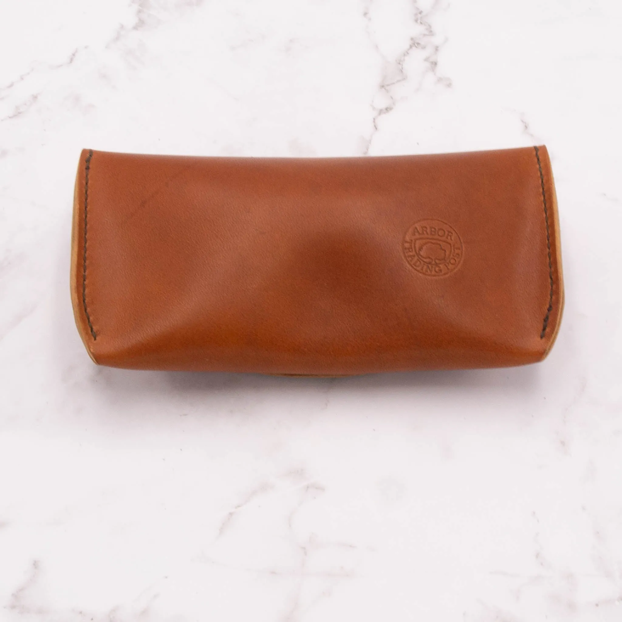 Sunglass Case - English Tan Soft Leather