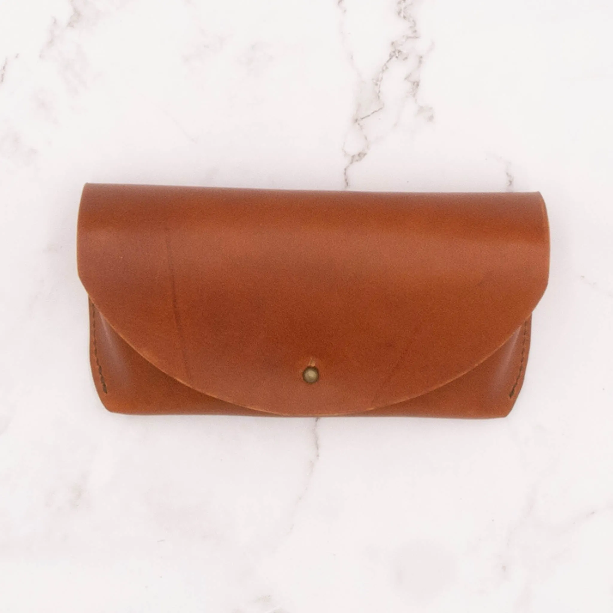 Sunglass Case - English Tan Soft Leather