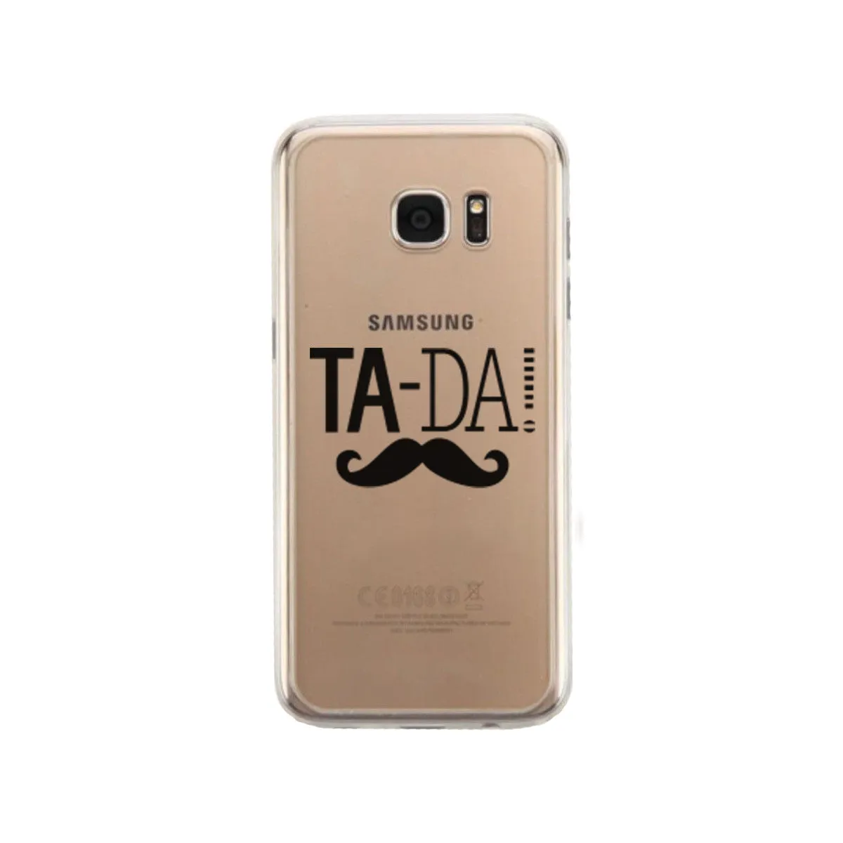 Tada Mustache Phone Case Cute Clear Phonecase