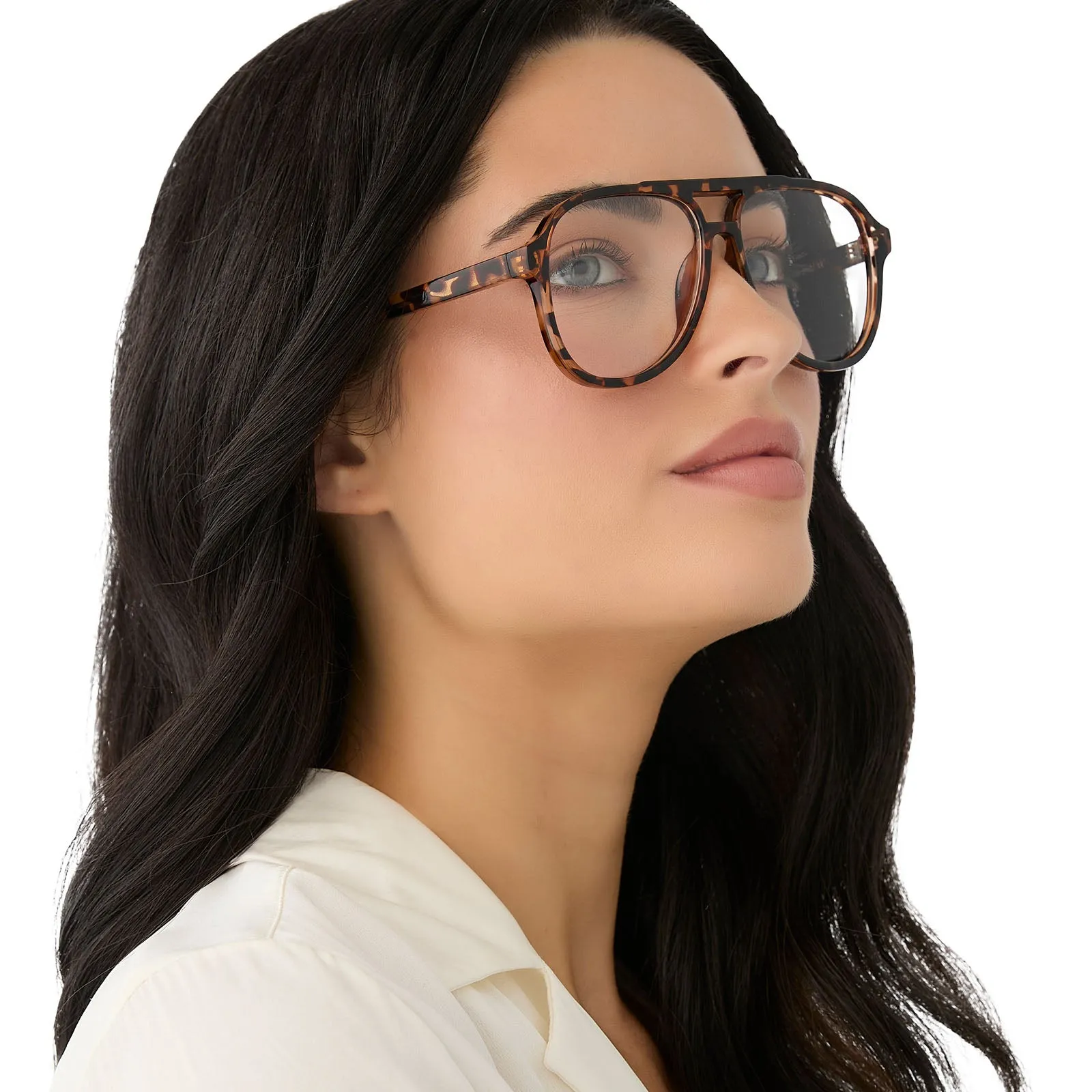 TATUM - ESPRESSO TORTOISE   BLUE LIGHT READERS