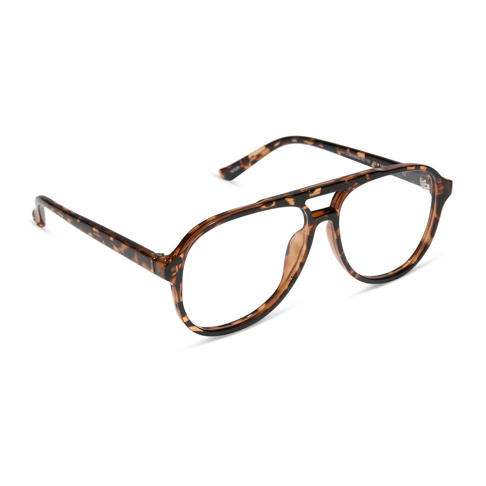 TATUM - ESPRESSO TORTOISE   BLUE LIGHT READERS