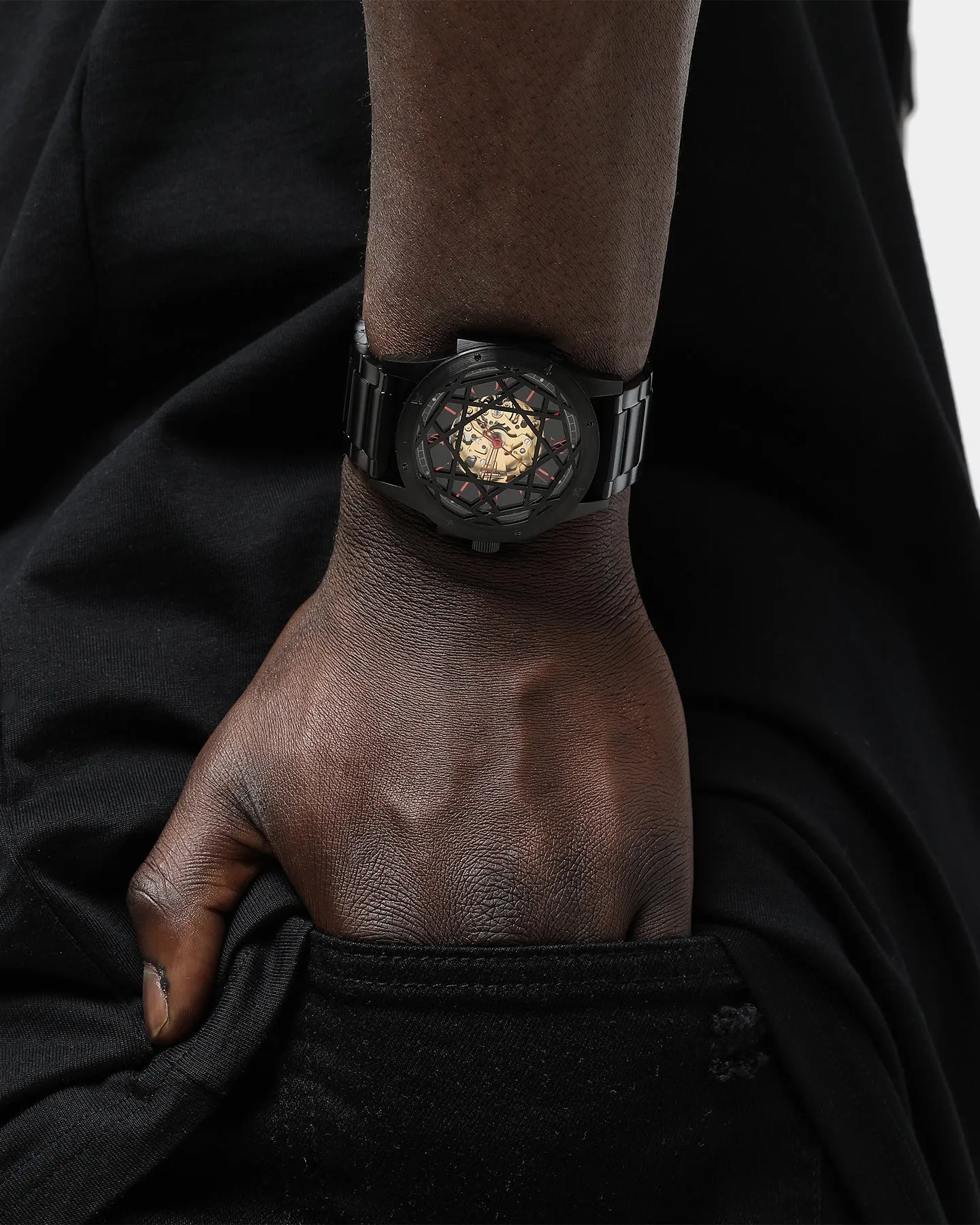 The Anti-Order Non-Skeleton Watch Black/Red