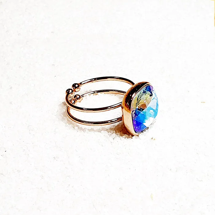 'The Shan' Blue Swarovski Ring