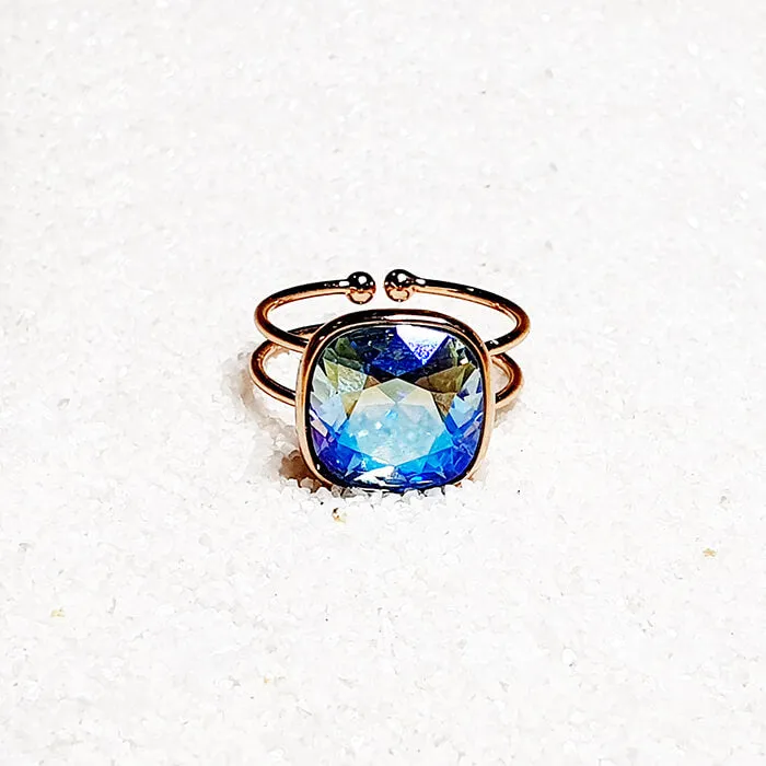 'The Shan' Blue Swarovski Ring