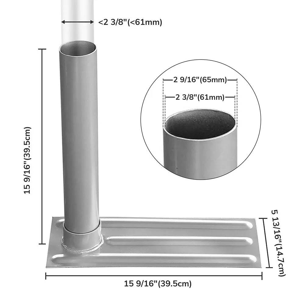 TheLAShop Telescoping Flagpole with Tire Mount (20ft,25ft,30ft Options)