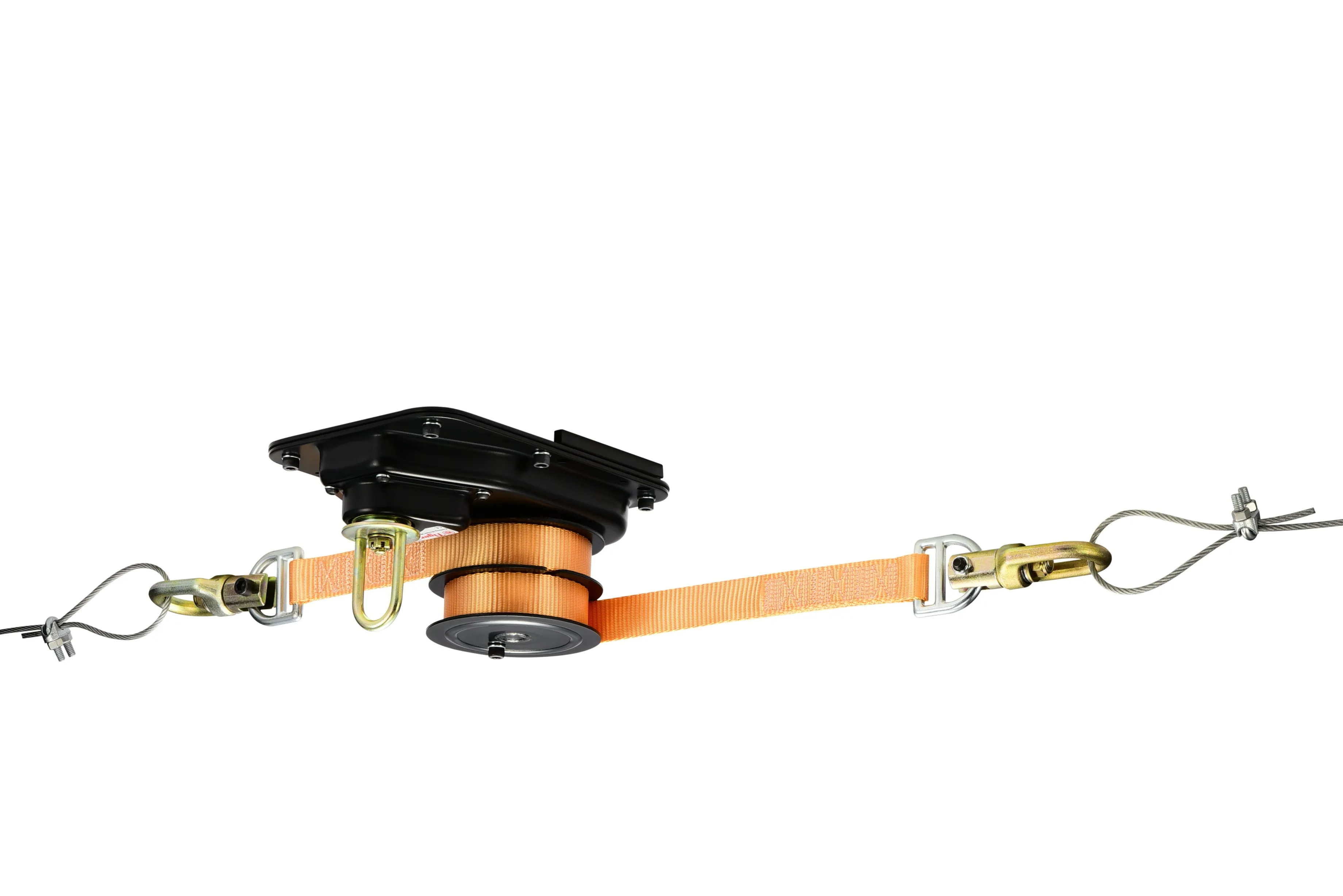 TIGER CEILING MOUNTED HAND WINCH for either WIRE ROPE OR WEBBING