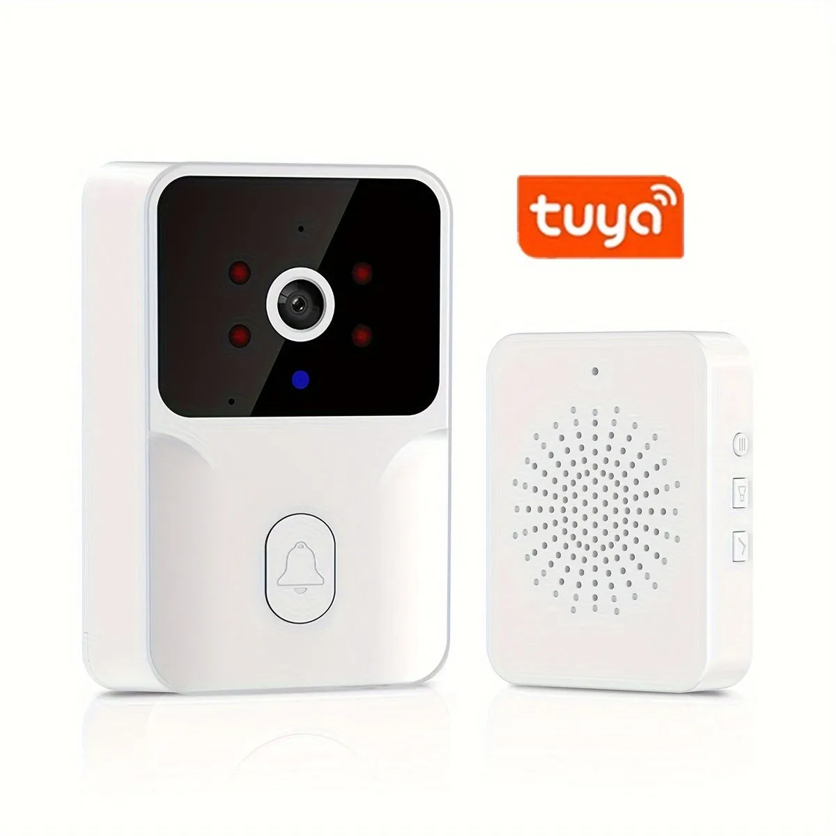 Tuya Wireless Doorbell Camera With HD Video, Night Vision & Voice Change Smart Home Security System Monitor, Doorbell Camera Wifi