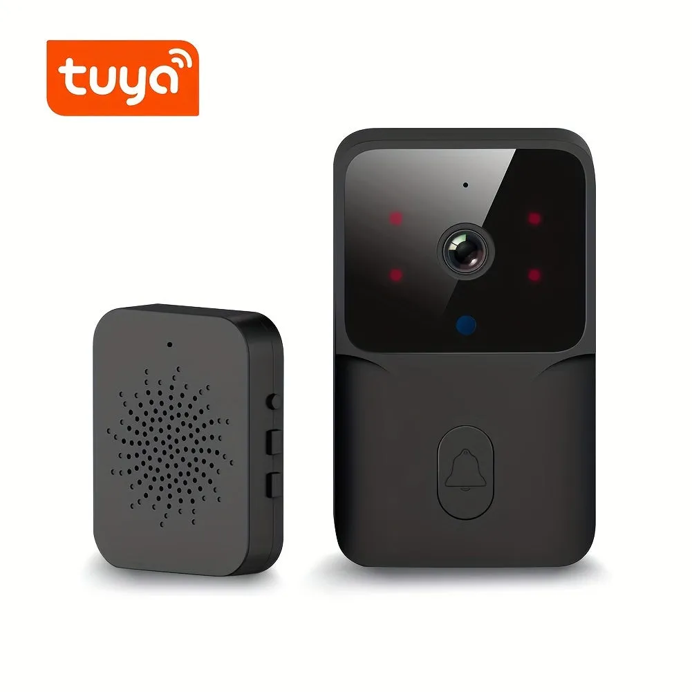 Tuya Wireless Doorbell Camera With HD Video, Night Vision & Voice Change Smart Home Security System Monitor, Doorbell Camera Wifi