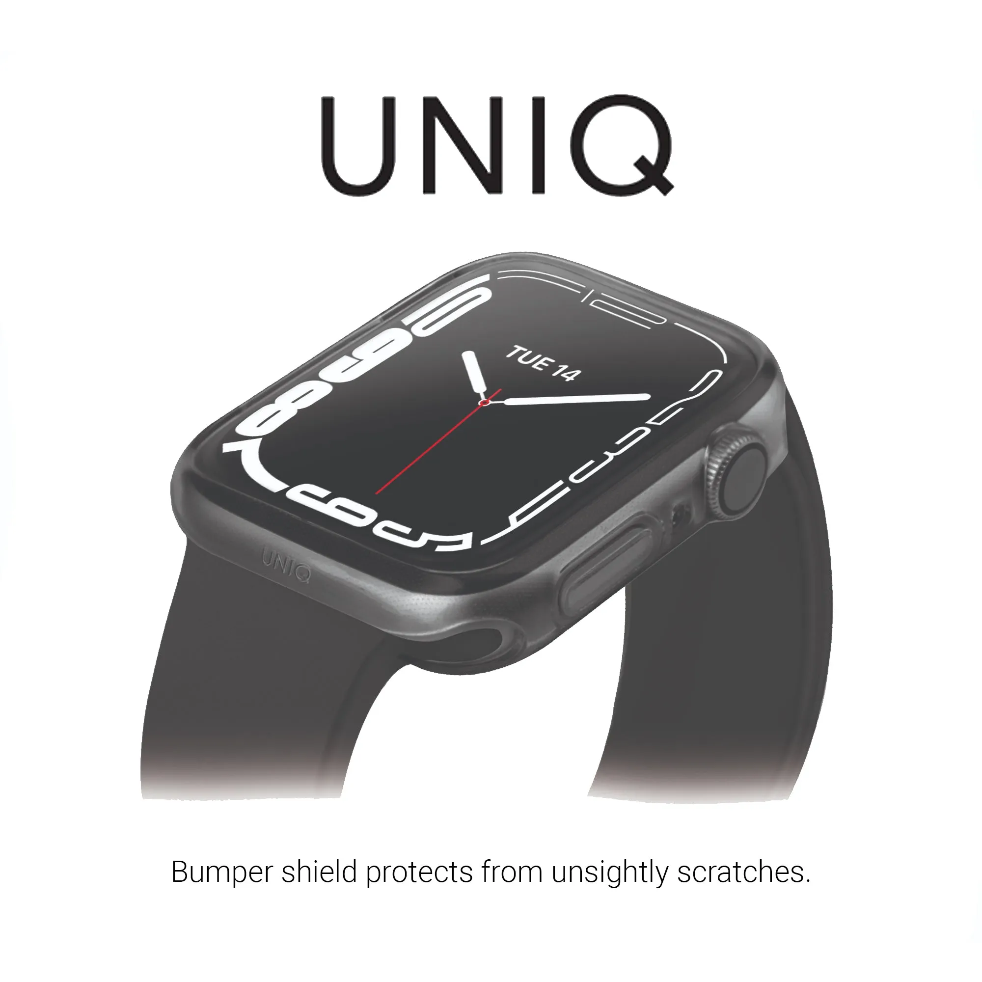 UNIQ Glase Dual Pack Case for Apple Watch Series 7 2021 ( 41mm ) - 2pcs Case -  Clear & Smoke