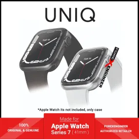 UNIQ Glase Dual Pack Case for Apple Watch Series 7 2021 ( 41mm ) - 2pcs Case -  Clear & Smoke