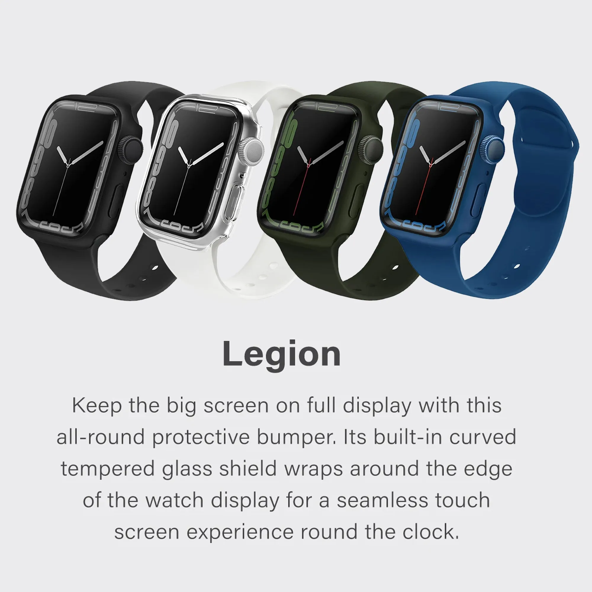 UNIQ Legion Case for Apple Watch Series 7 ( 41mm ) - Clear (Barcode: 8886463679500 )