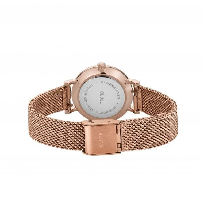 Unisex La Behème Rose Gold Circle Quartz Fashion Watch CW0101211003