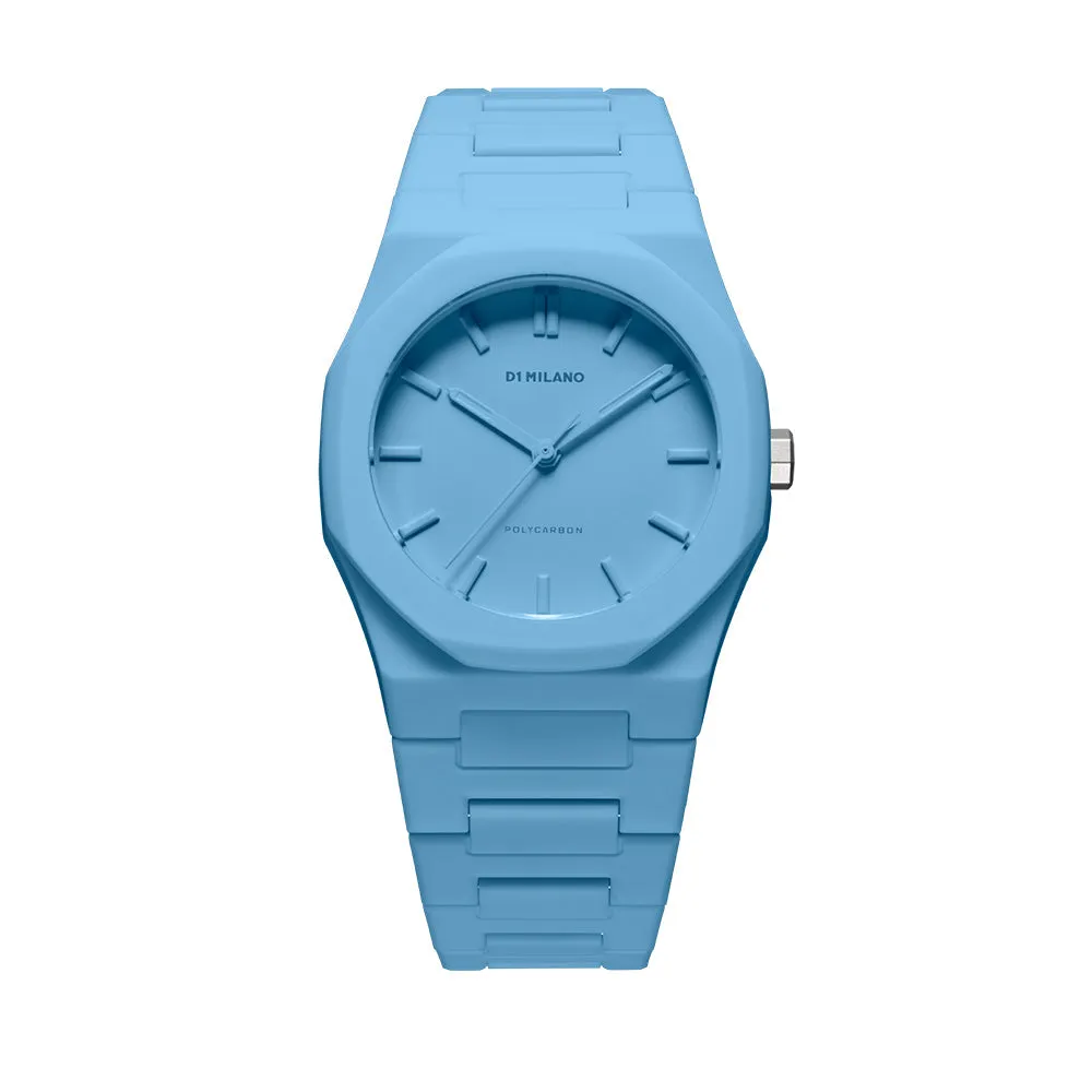 Unisex Polycarbon Blue 37mm Watch