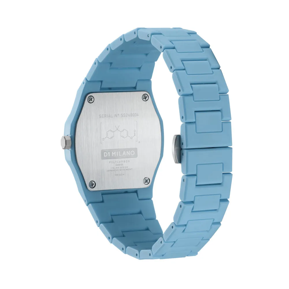 Unisex Polycarbon Blue 37mm Watch