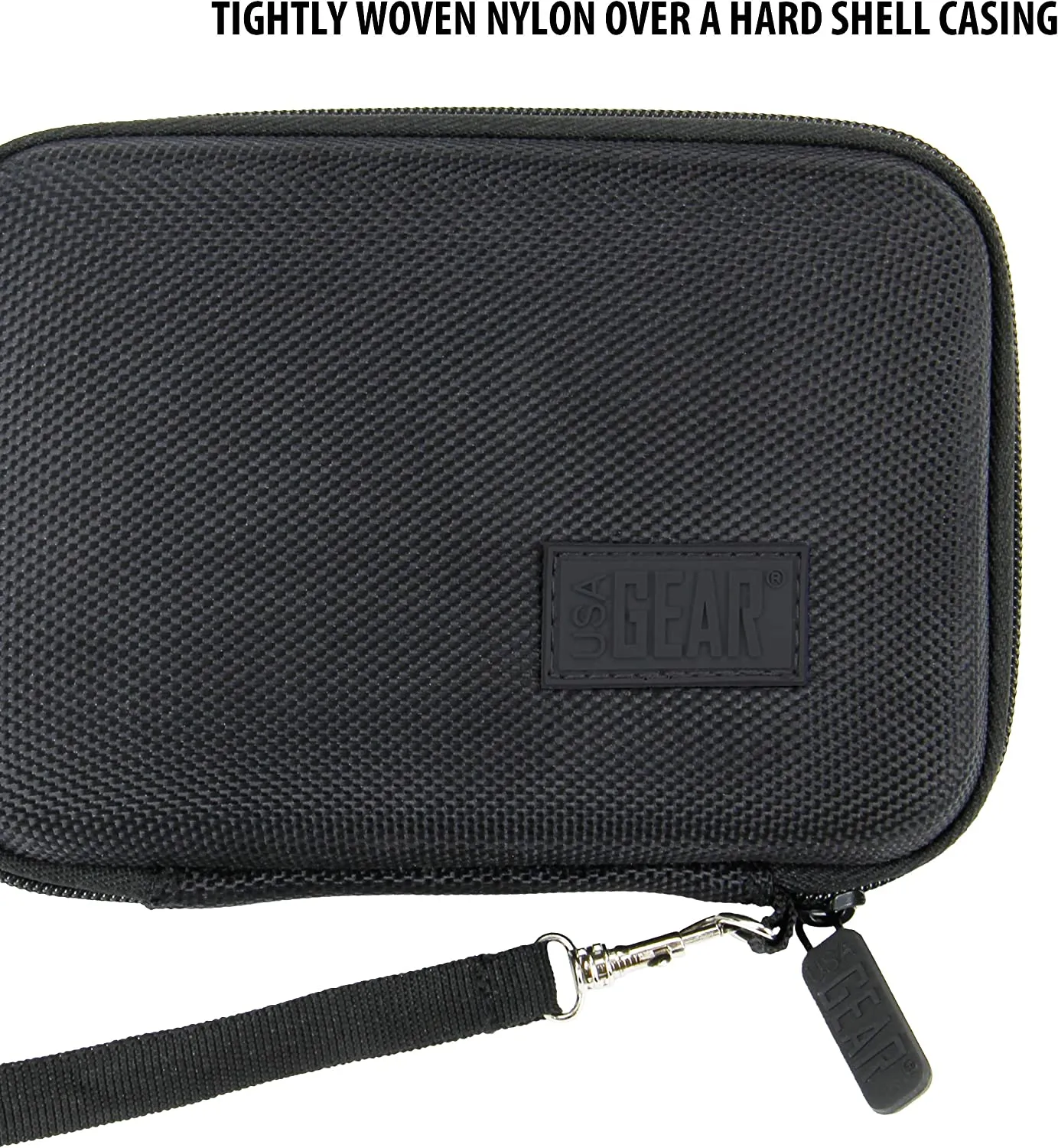 USA Gear Digital Device Carrying Case with Wrist Strap 5.5 inch- Black