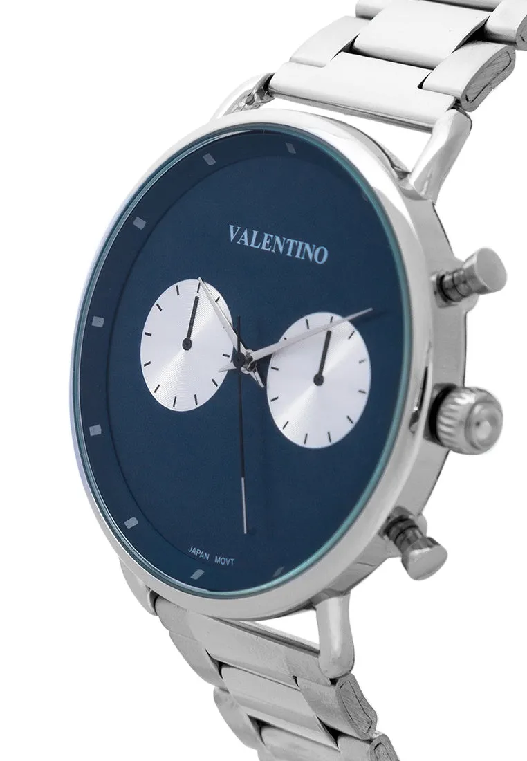 Valentino  20122354-BLUE DIAL Stainless Steel Strap Analog Watch for Men