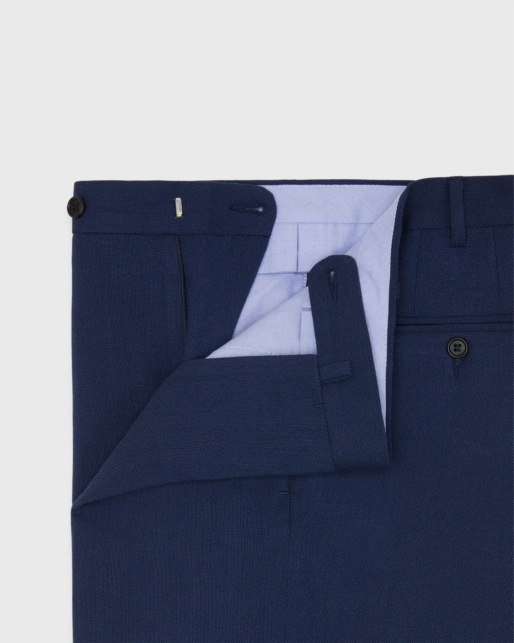 Virgil No. 3 Suit in Blue Wool Quattro Hopsack